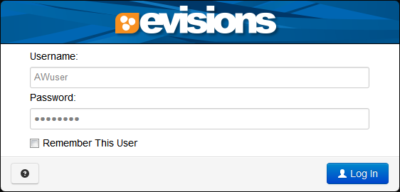 Login dialog for Argos Web Viewer, prompting for username and password